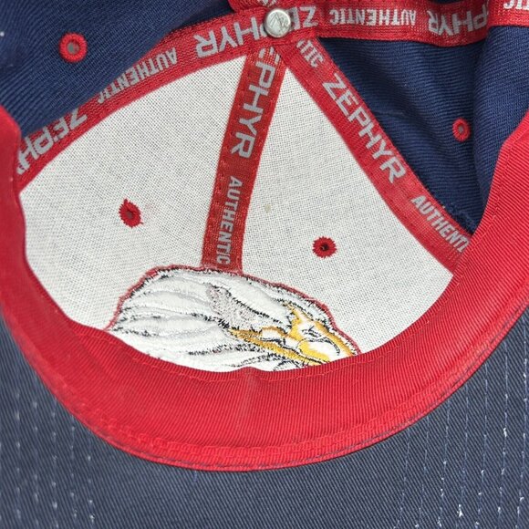 USA American Eagle Hat Cap Red White Blue Fitted Size 7 1/8 Zephyr Wool Acrylic - Picture 6 of 7